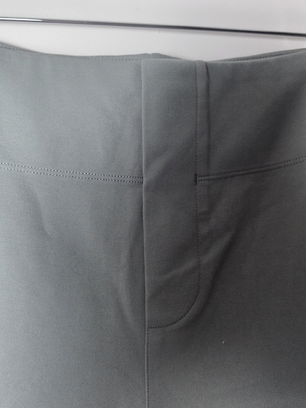 Halara Flex High Waisted Flare Work Pants Gray Petite Medium - Picture 6 of 9
